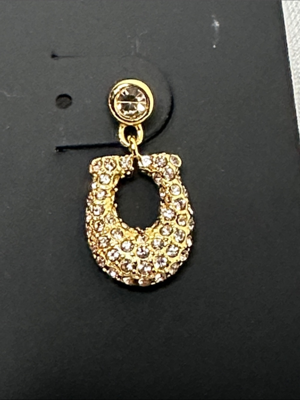 Coach Signature Pave’ Drop C Logo Earrings - Picture 4 of 4
